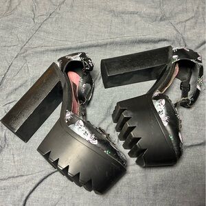 Iron Fist Pink and Black Heels